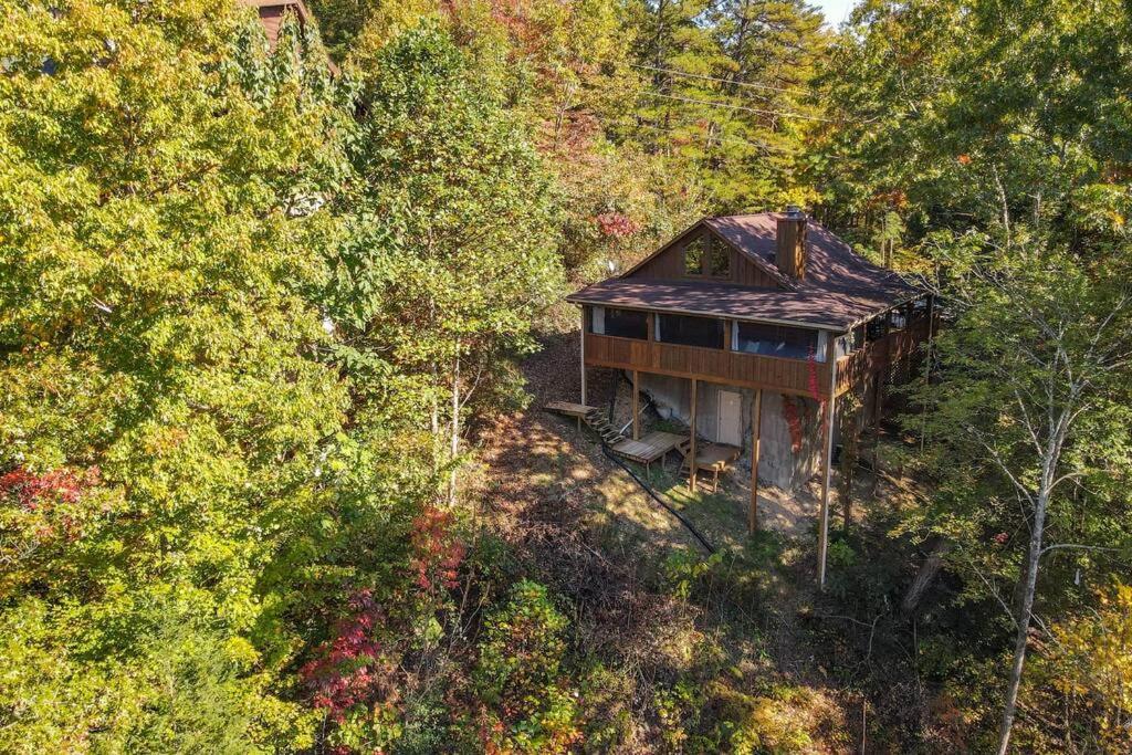 Nice View Fireplace, Hot Tub, Porch Bed, Private Sevierville Buitenkant foto