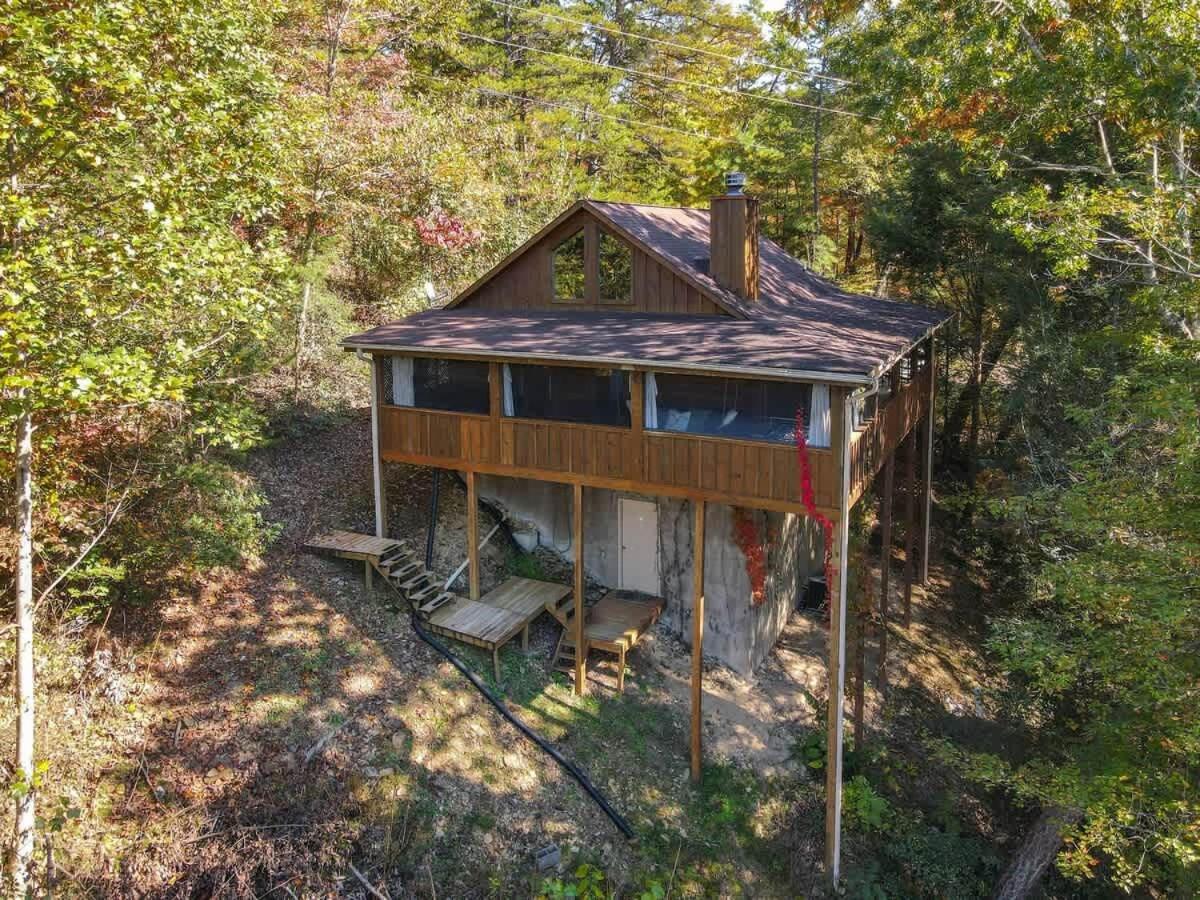 Nice View Fireplace, Hot Tub, Porch Bed, Private Sevierville Buitenkant foto