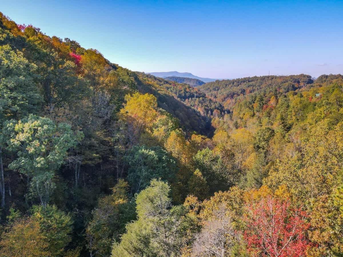 Nice View Fireplace, Hot Tub, Porch Bed, Private Sevierville Buitenkant foto